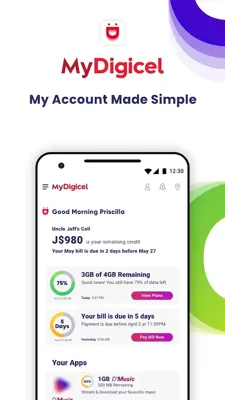 My Digicel android App screenshot 0